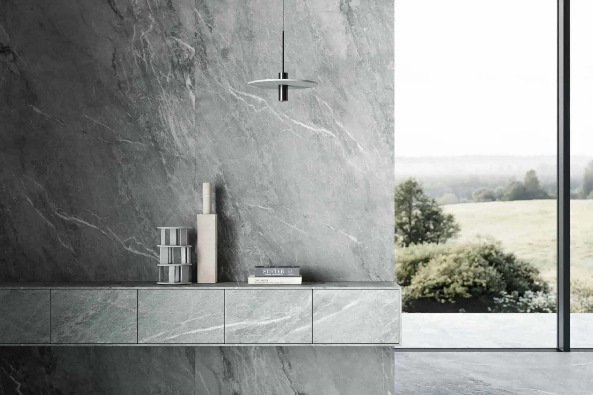 Grey de Savoie Porcelain Slab